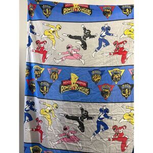 1994 Saban Mighty Morphin Power Rangers Flat Sheet 66 1/4" x 92"